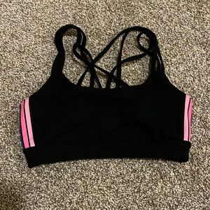 GapFit Black Multistrap Athletic Bra - Size XS